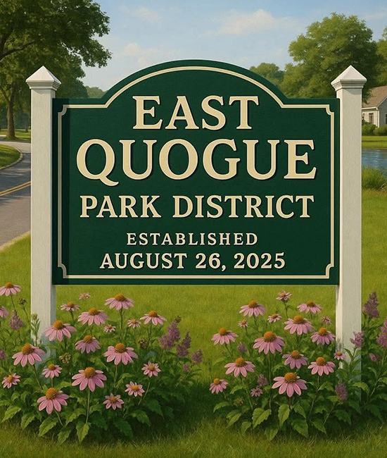 News Flash • Town Establishes the East Quogue Park District