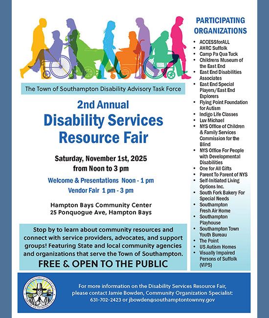 Join us for the Disability Services Resource Fair on November 1st