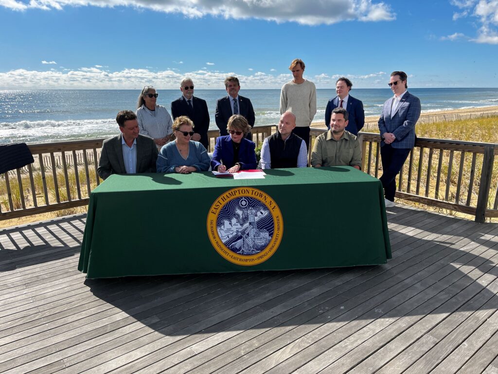 News Flash • East Hampton Town Signs Project Partnership Agr
