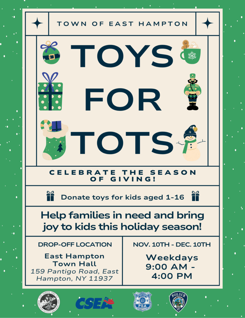 News Flash • East Hampton Town Kicks Off Holiday Toy Drive t