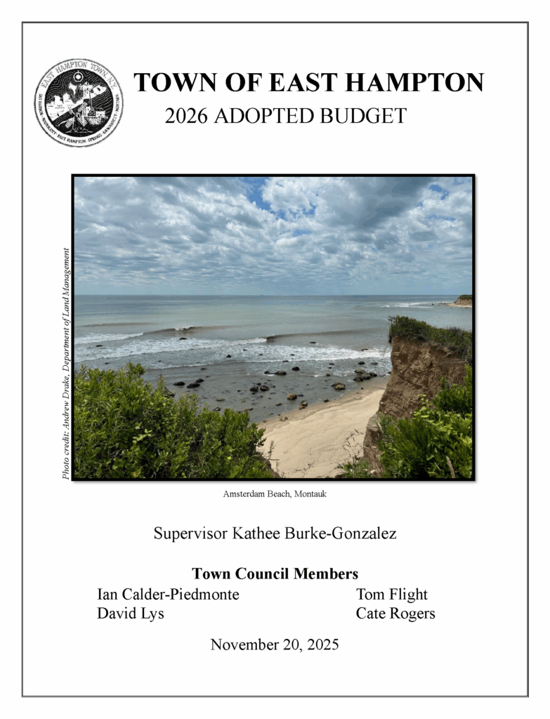 News Flash • East Hampton Town Adopts 2026 Budget Supporting