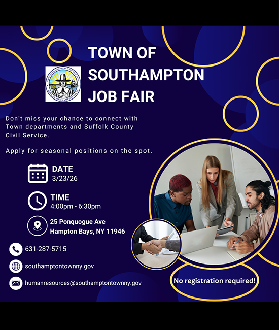Join Us for Town of Southampton's Job Fair! • Southampton, NY