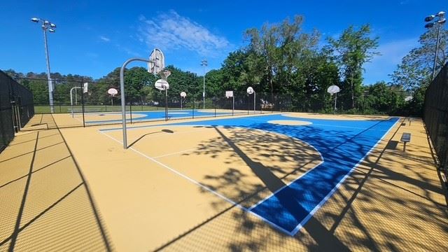 Ludlam Avenue Park in Flanders Re-Opens Updated Basketball Courts • Southampton, NY