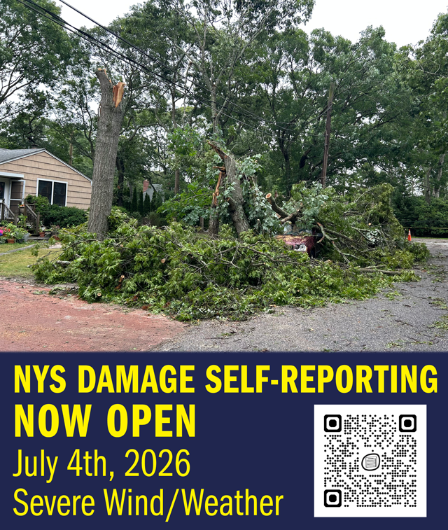 DAMAGE SELF-REPORTING NOW OPEN • Southampton, NY