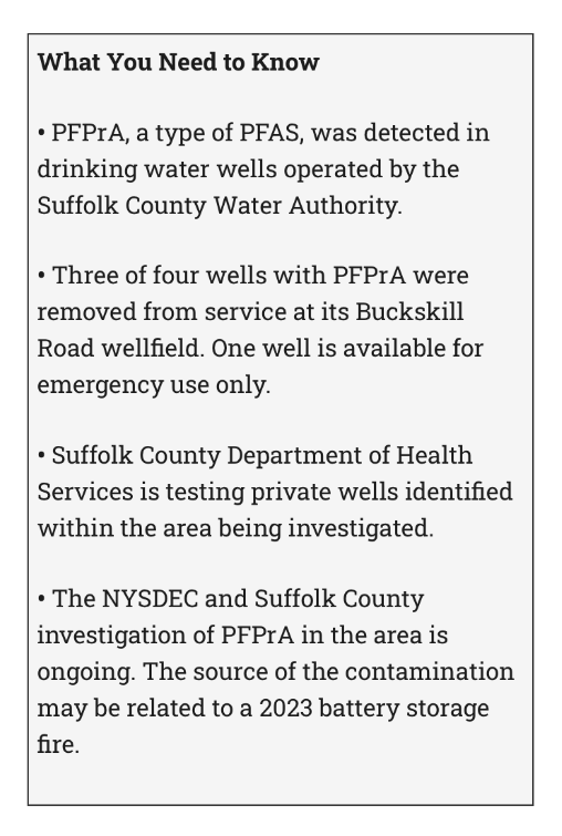 East Hampton Drinking Water Questions and Answers • East Hampton Town, NY