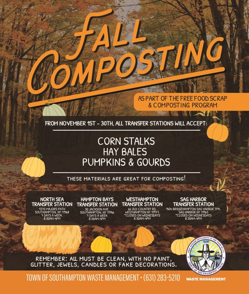 Fall Composting at Town of Southampton Transfer Stations • Southampton, NY